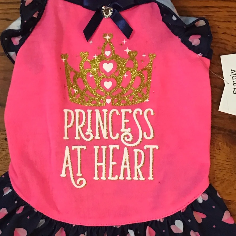 Puppy / Dog / Pet Apparel Princess at Heart Dress NWT 
Crown & Hearts
Medium
Bun - Picture 14 of 14